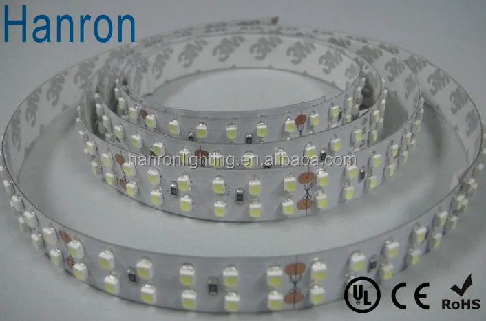 5 years warranty double line/row smd 3528 240led/m 24v led strip light IP20 single color