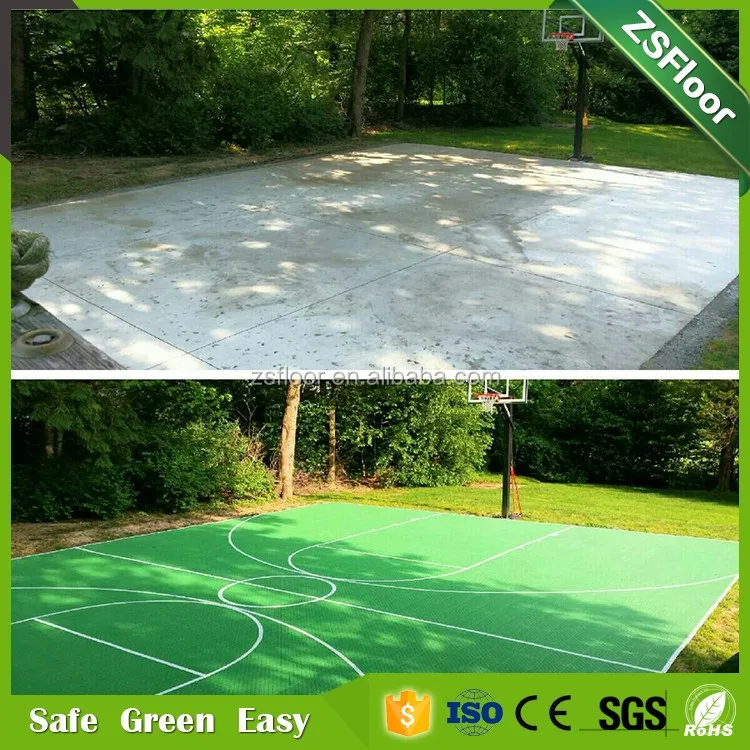 China portable outdoor interlocking outdoor basketball court surface