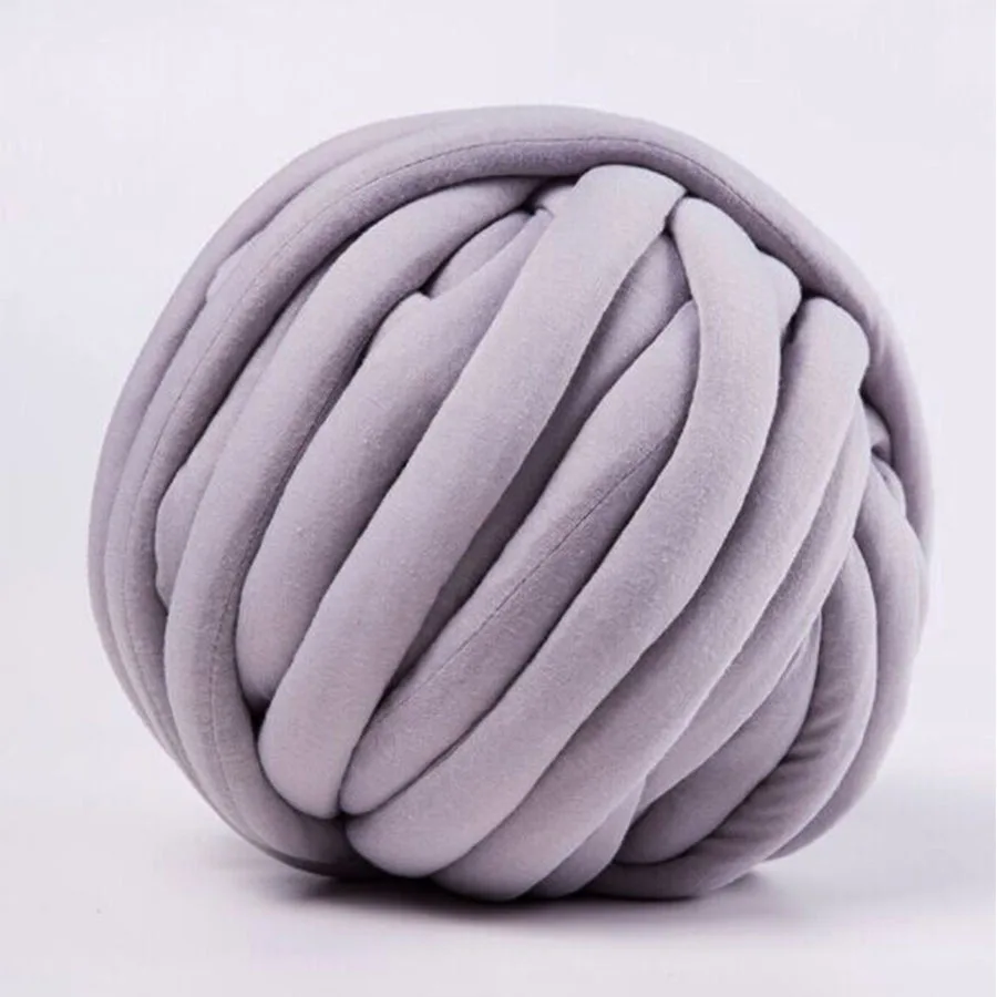 China manufacturer 3cm width cotton tube yarn hollow tube yarn for knitting chunky knit blanket