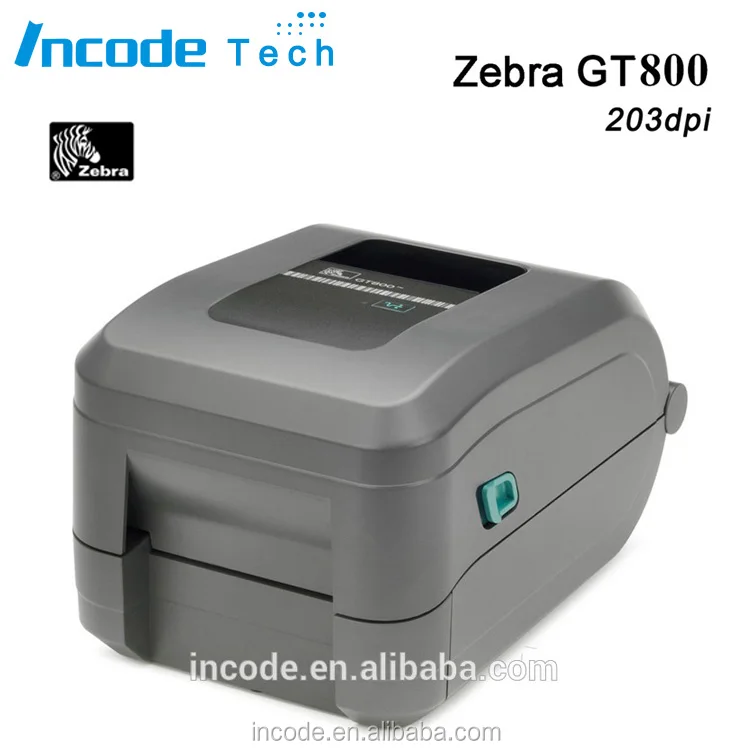 GT800/203 точек/дюйм Desktop термотрансферной ленты принтера, штрих-код этикетки термопринтер