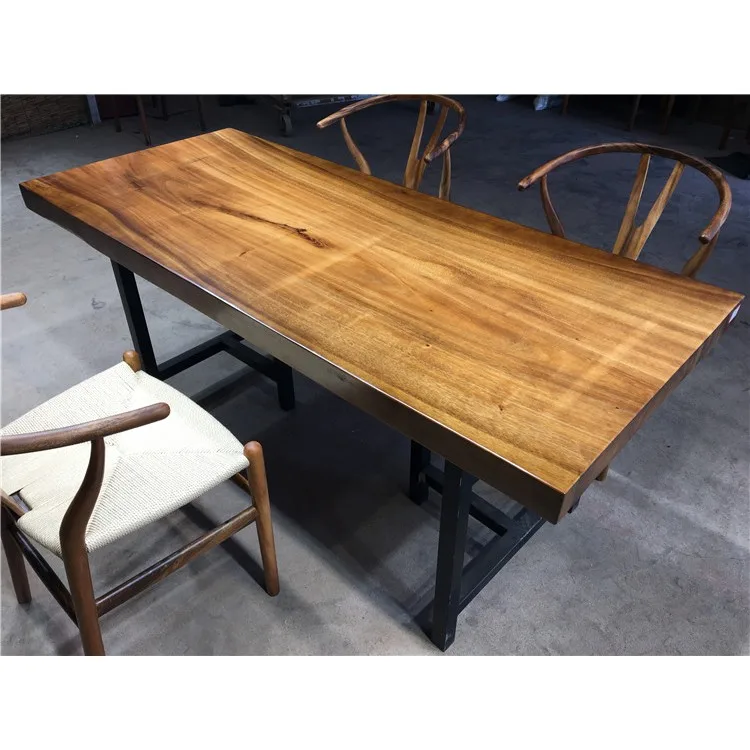 
French Style Antique Design Natural Rectangular Walnut Solid wood top 