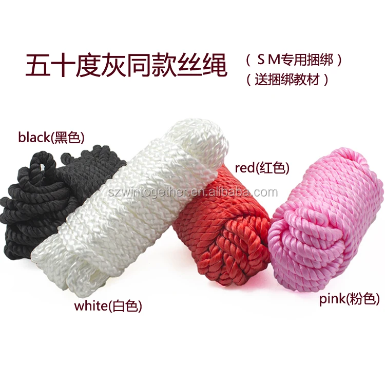 Adult bondage rope game toy 10 meter bondage silk braided rope for sex enjoy