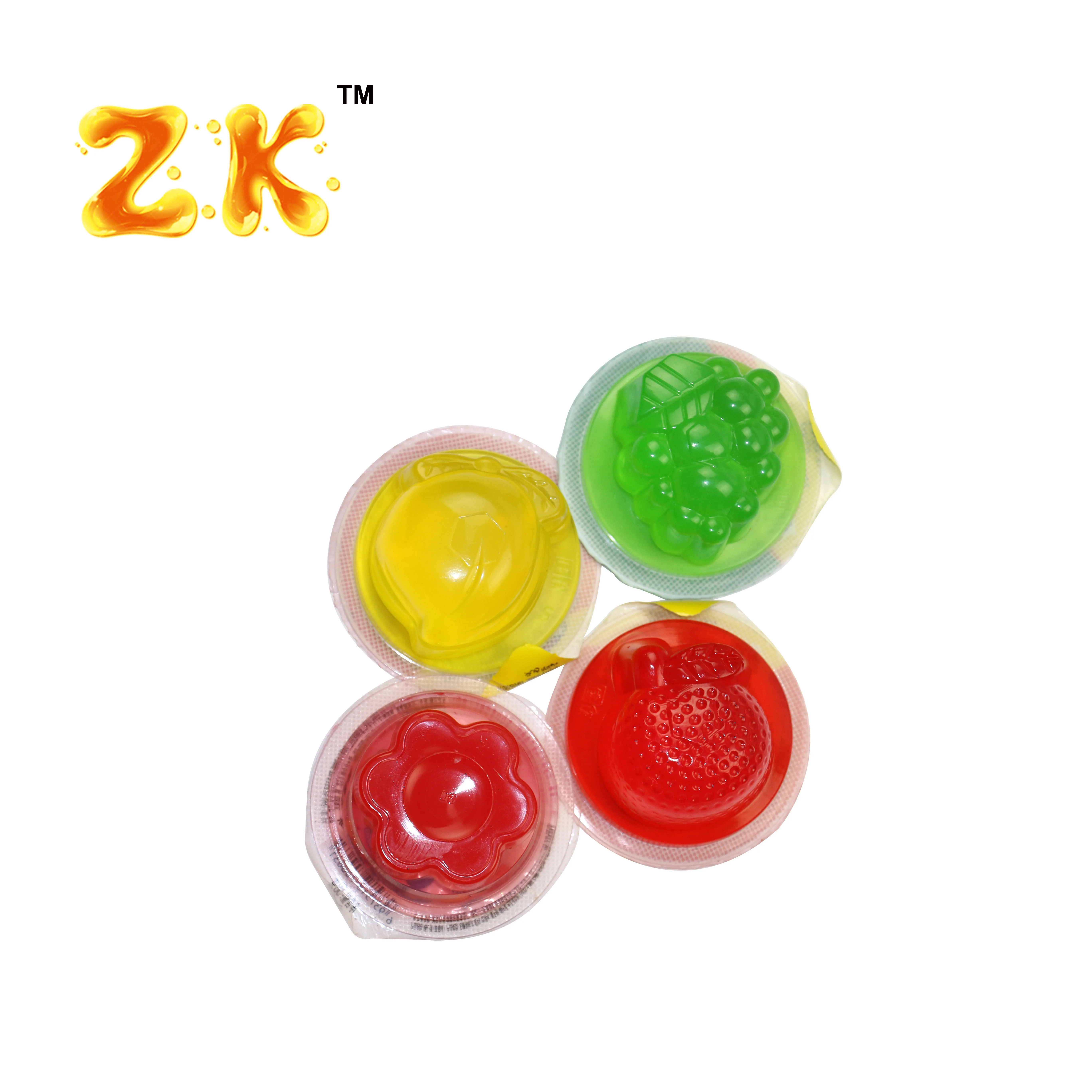 80g Fruit Shape Jelly Cup Mix Fruit Flavor Jelly