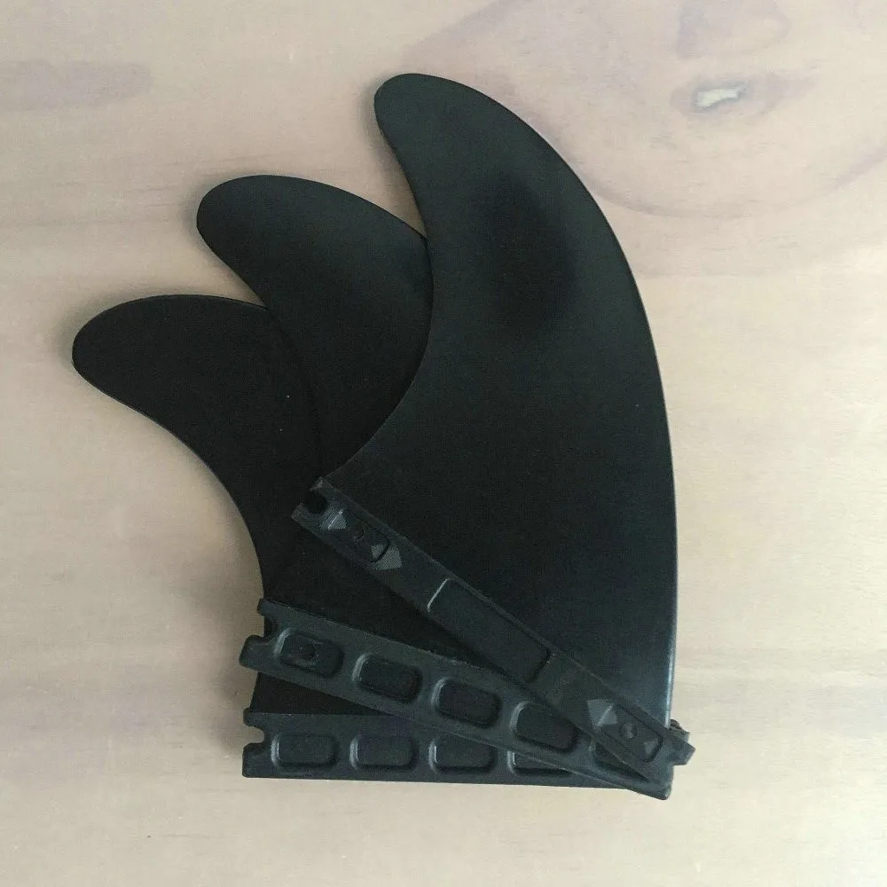 FS Dual Tab Surfboard Fins Single Tab Plastic Surf Fin Click Tab Nylon Fins for Surfing