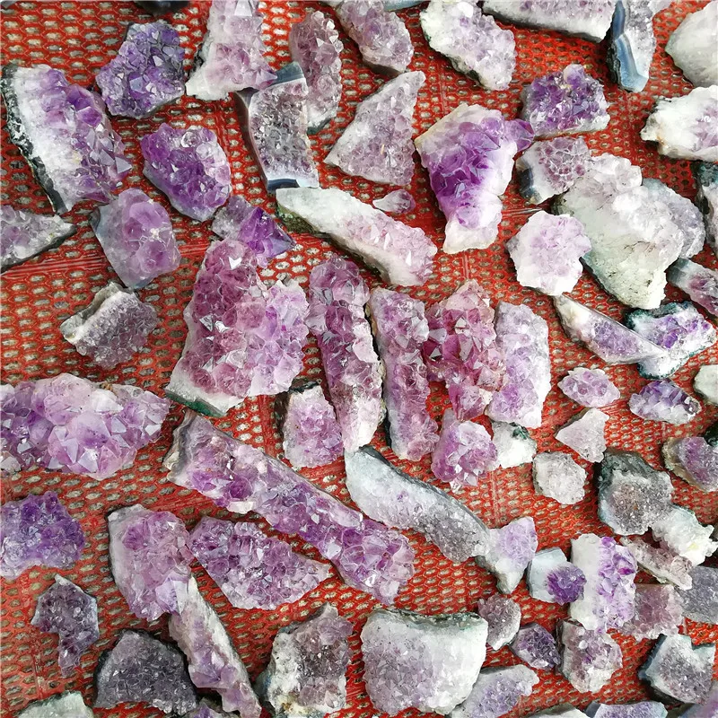 Wholesale Natural Minerals Stone Quartz Brazilian Amethyst Crystal Cluster Geode Slice