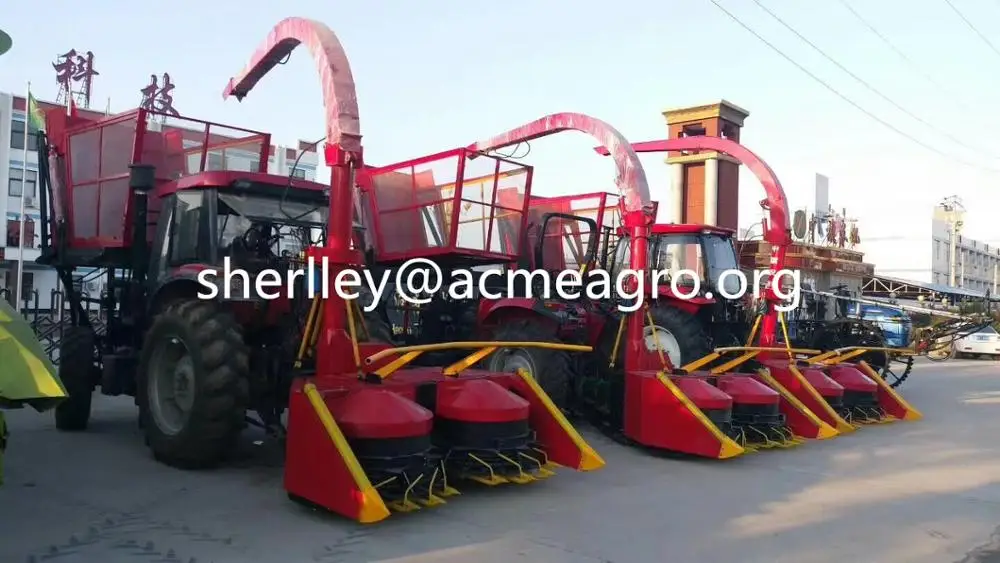 corn silage forage harvester tractor mounted silage harvester