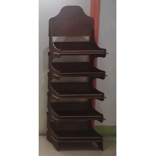 MDF supermarket wooden shelving for bread and foods knock-down type in melamine surface of high quality paper