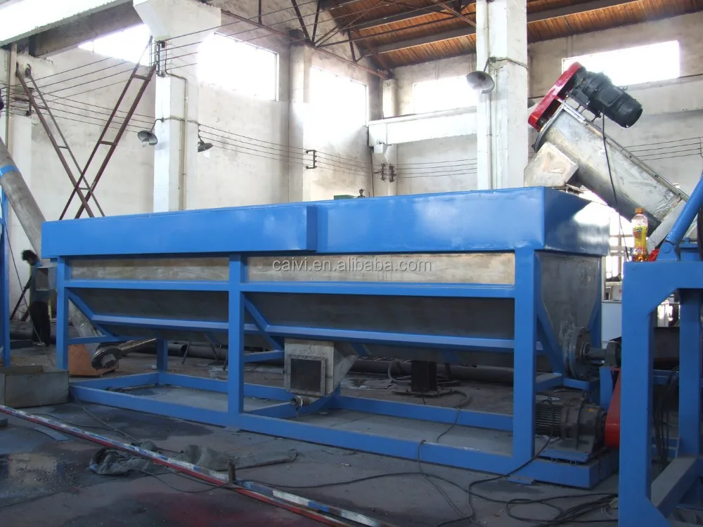 Waste plastic recycling plant/PET bottle flakes washing recycling machine