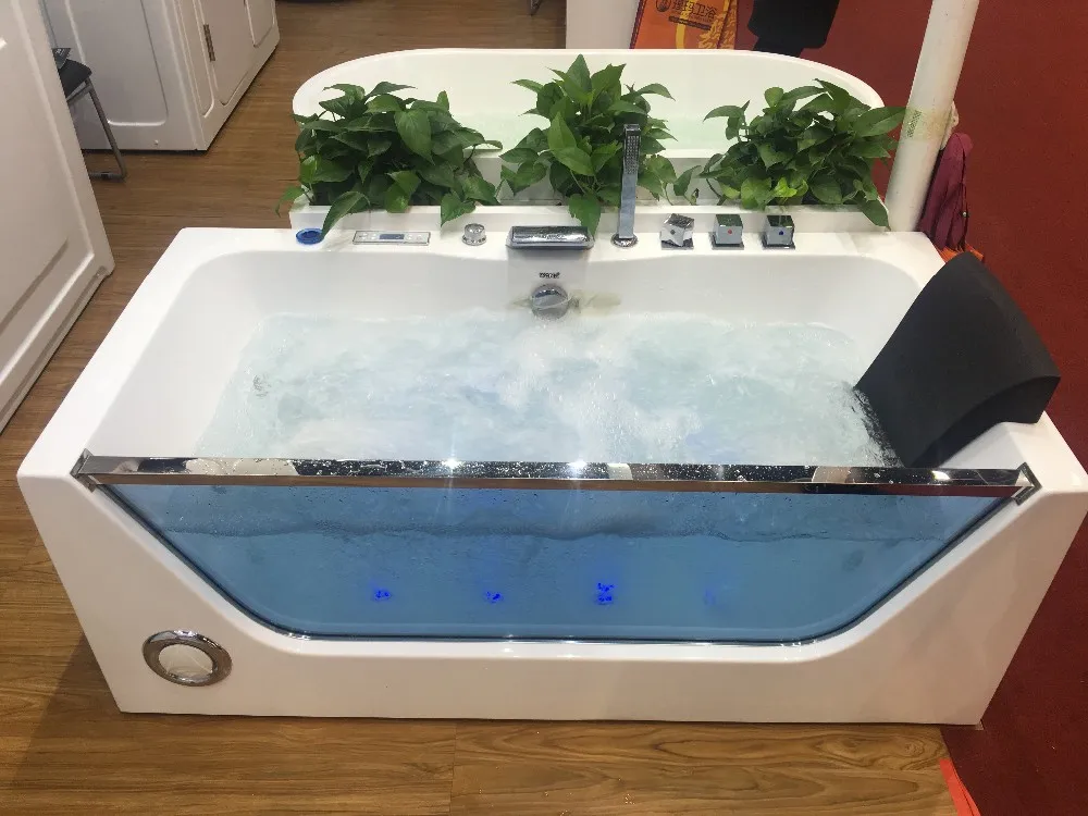 WOMA Q408  new hot acrylic jetted tub shower combo japanese massage bathtub bubble bath