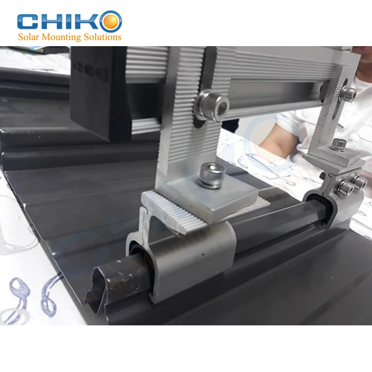 CHIKO Lysaght Klip-lok rooftop mounting structure solar system stand for Metal Roof solar panel