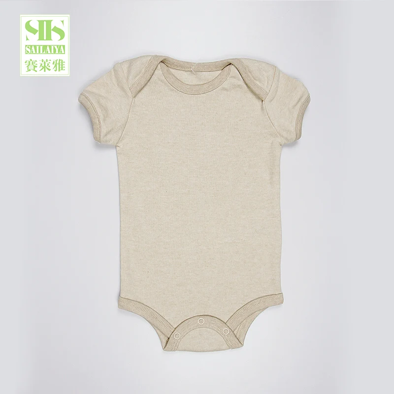 
SIIS orgainc cotton short sleeve newborn baby rompers baby bodysuit clothes 3 pack multi newborn to 6 Month clothes 