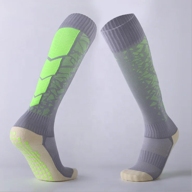 KANGYI Sports wear Men grip stockings Wholesale anti slip Soccer football socks