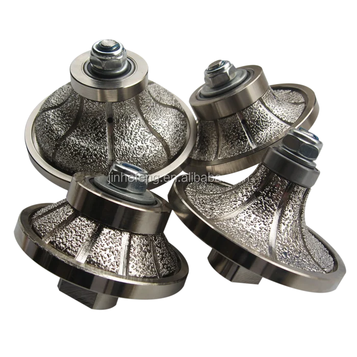 
Vacuum brazed diamond hand profiling wheels cnc router bits for marble and granite 