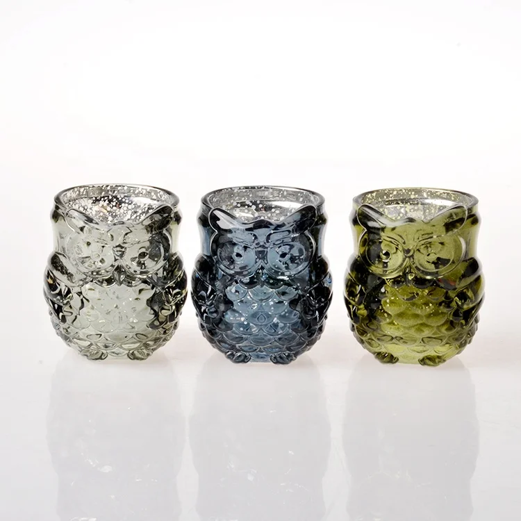 Small Mercury Tealight Glass Votive Candle Holder in Colors