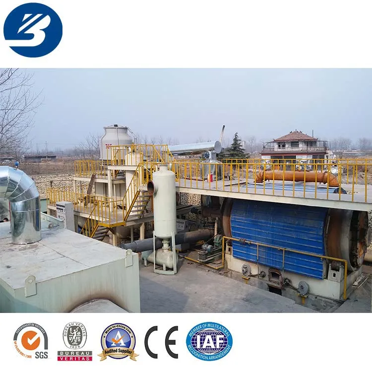 Advanced tech waste tyre recycle machine production line to fuel oil