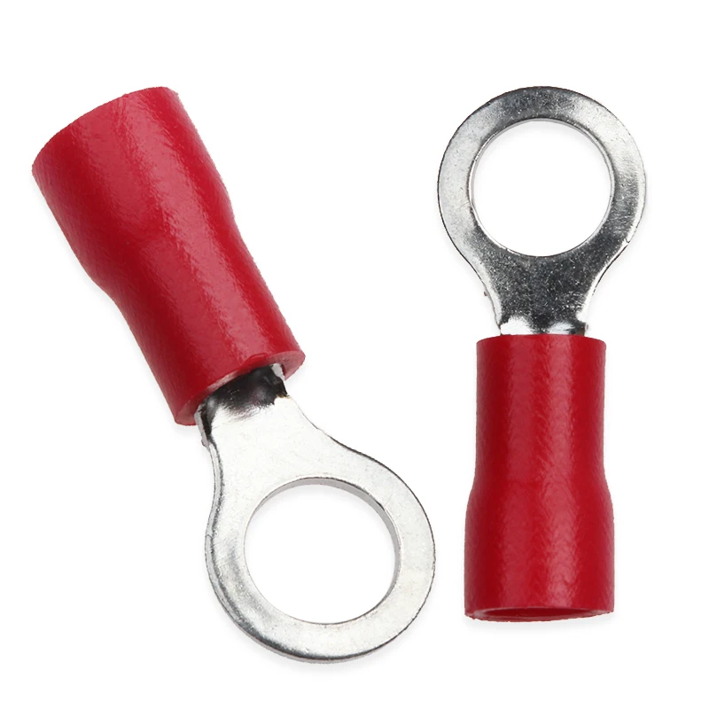 Wholesale Electrical Ring Terminals,Insulated Round Type Crimp Terminal Connector,22-18 AWG Cold-pressed