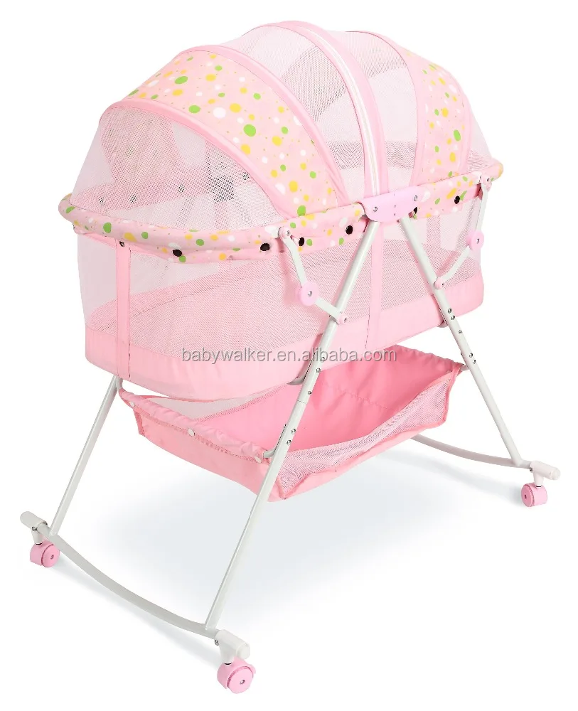 New Design Newborn Crib Swing Bed Baby Crib, LW5608
