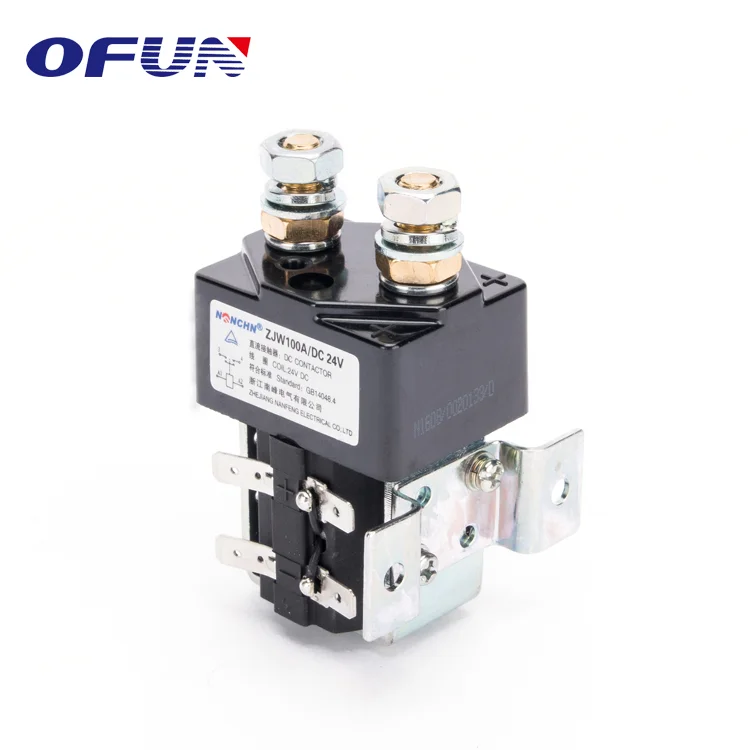 OFUN China Supplier 100A 400A Normally Open Power Connector Ip67 Relay For Winch