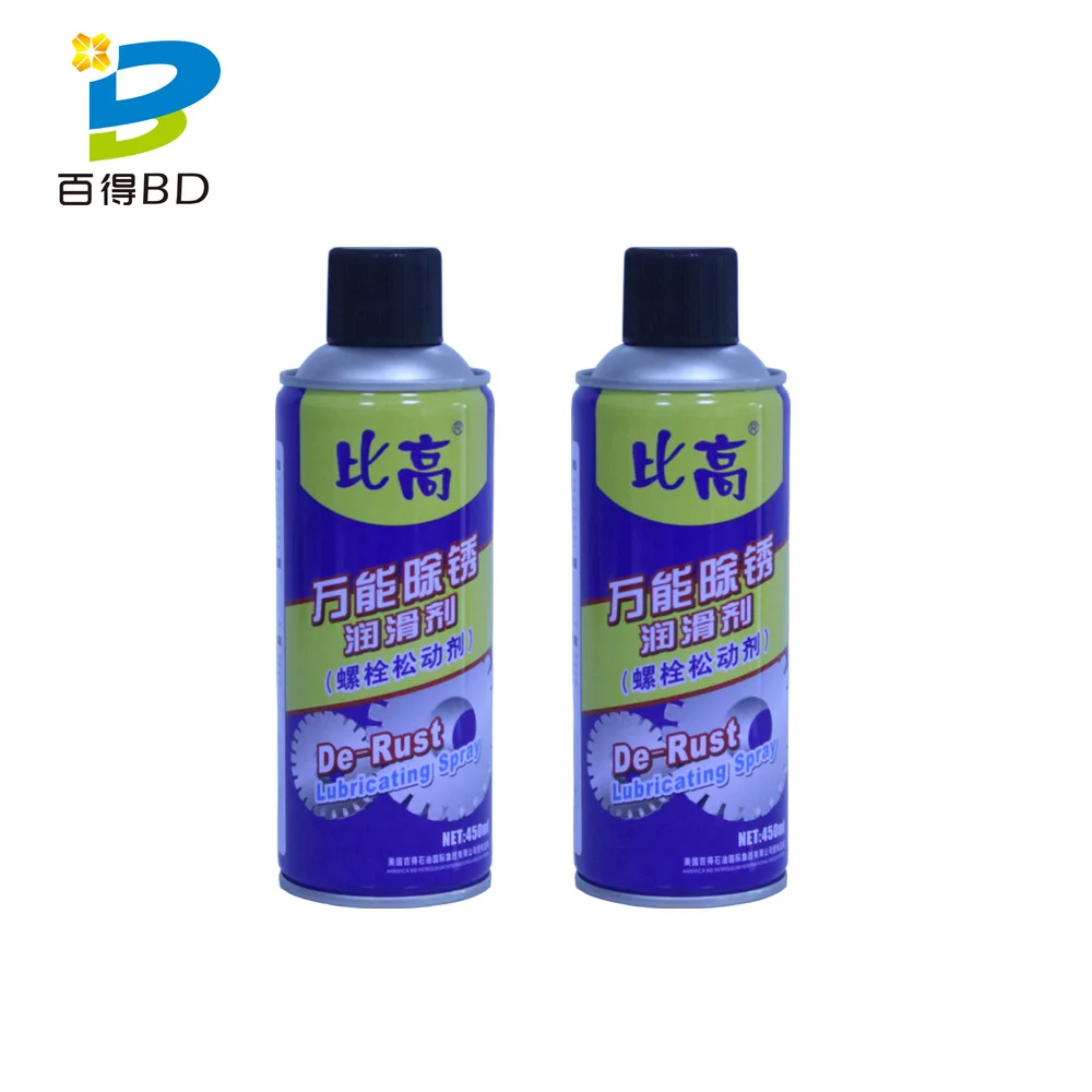Высококачественная фабричная оптовая продажа промышленная смазка для удаления ржавчины 450 мл антикоррозийный спрей