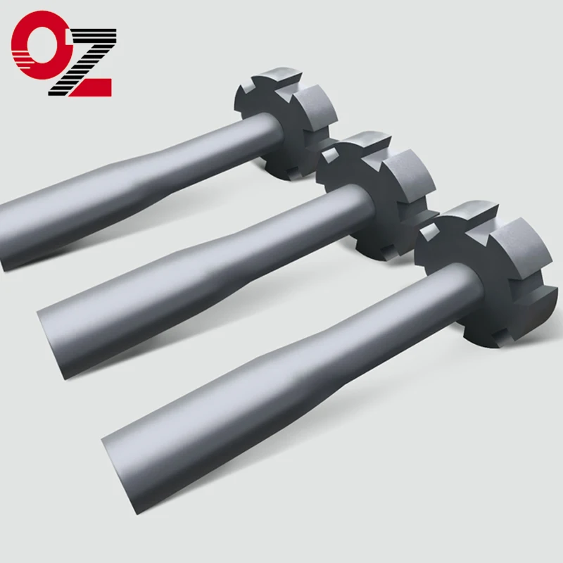 Китай производитель дегазации графитовый ротор и вал для алюминия