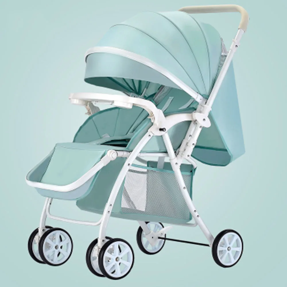Cheap Baby Stroller Stainless Steel Frame Oxford Canopy Good Baby Pram