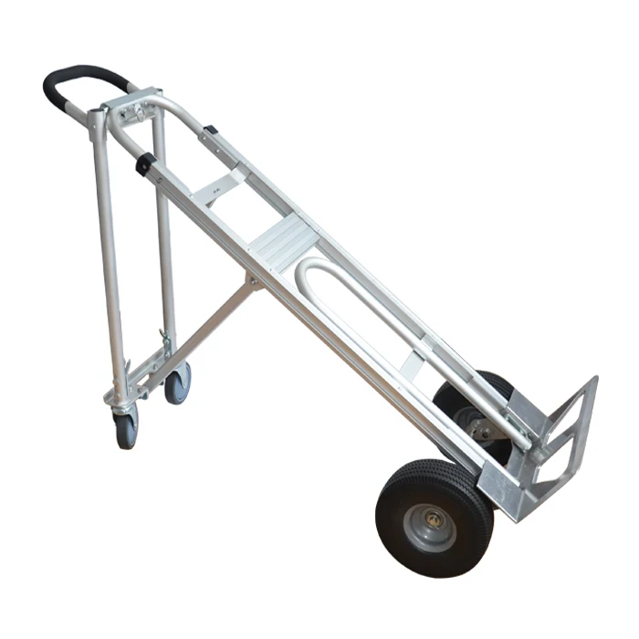 3in1 truck Four-wheel Aluminum Convertible warehouse Hand Trolley for sale