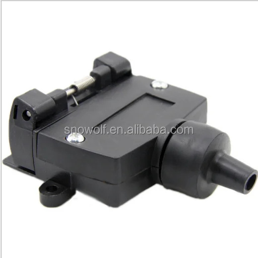 New Australian Standard 7-Pin Flat FemaleTrailer 7 Pin Trailer Socket Truck Light Connector Flat Female Trailer Adapter Tow Plug