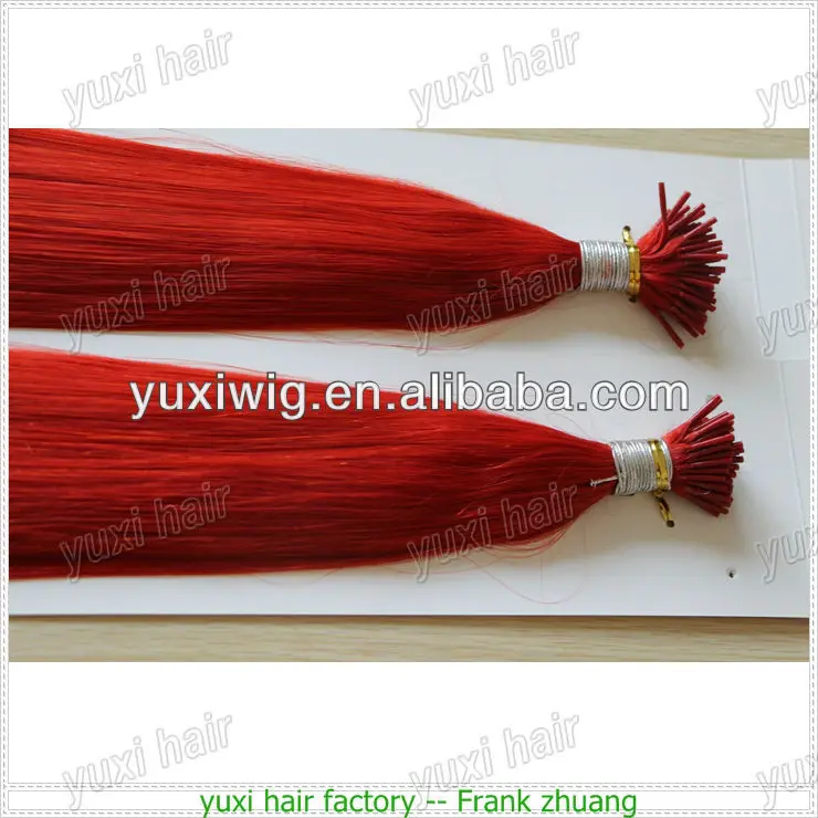 
various crazy color ! red /pink i tip hair extensions 