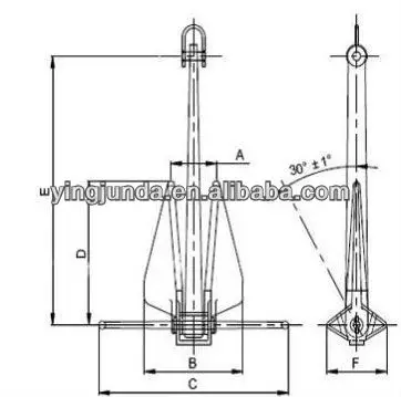 Морской Данфорт якорь производитель анкеры корабля для продажи якорь из нержавеющей стали