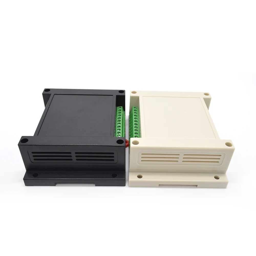 Szomk ABS plastic standard control din rail box with terminal blocks for pcb and electronic