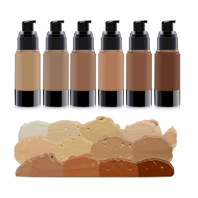 High Quality 12 Colors Liquid Foundation Private Label Matte Makeup Foundation Face Cosmetics