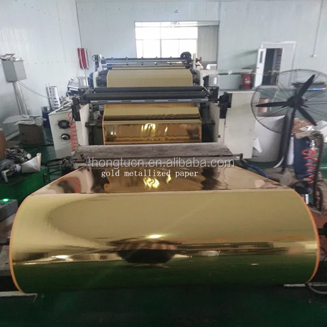 Gold Silver PET Metallized Laminated Paperboard for