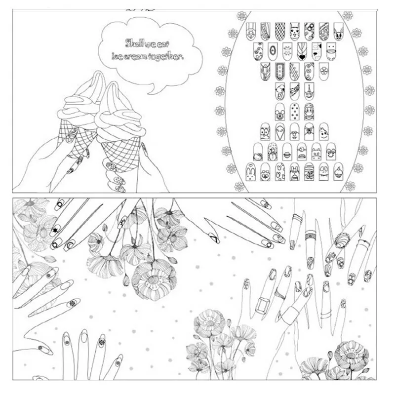 Nail Book Coloring Pages