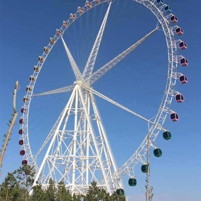 89m spoke type ferris wheel For Amusement Parks