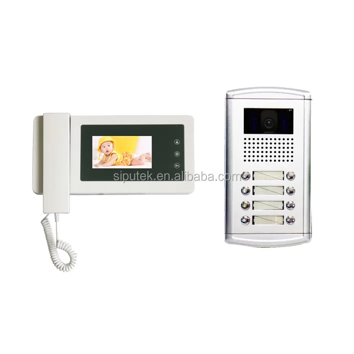 Многоквартирный видеодомофон с дисплеем на 12 В постоянного тока