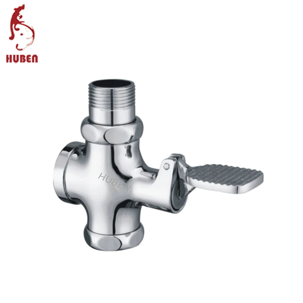 
Foot step brass flush valve for squat type toilet 