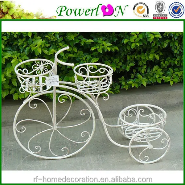 Hot selling Wrought Iron Bike Flower Pot