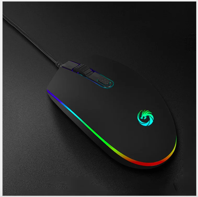 Hot Selling Gaming Colorful Led Lights Wired Gaming Mouse For PC Laptop and Mac Computers