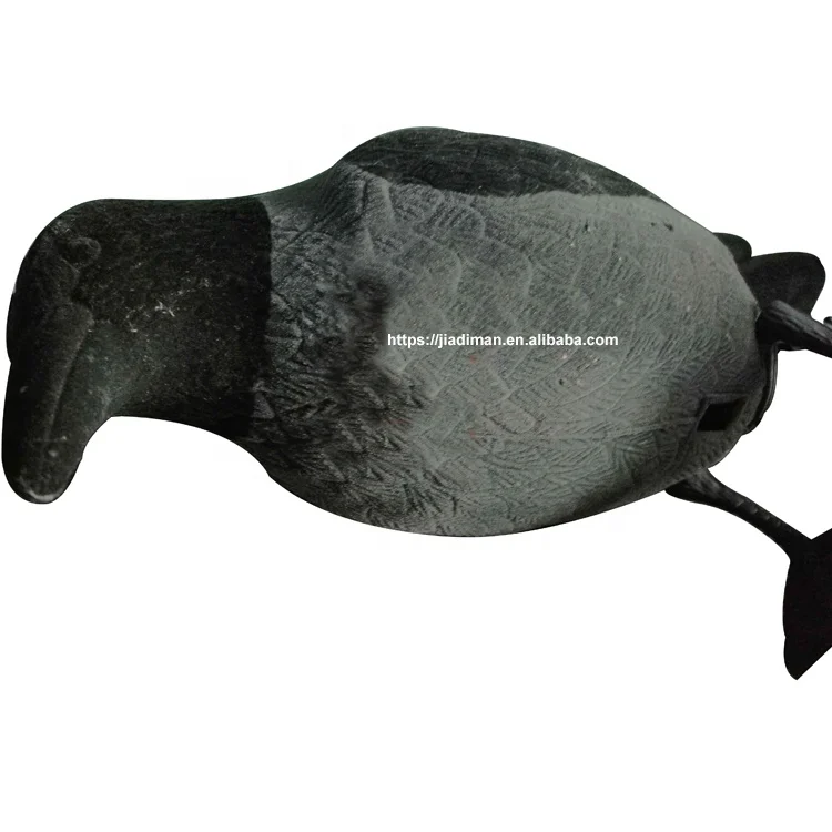 Special design grey black ful body flocked plastic raven flambeau crow decoy garden decoration crow