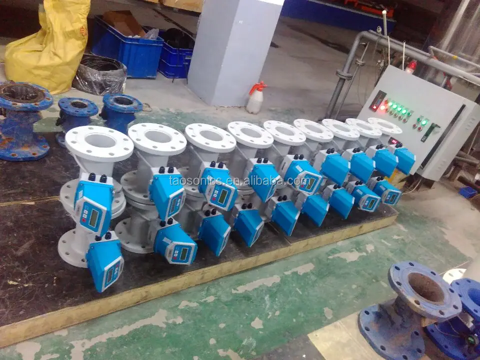 TSONIC TUF-2000F2 Integrated IP68 OCT Pulse Output Quantitative Control PLC And DCS Ultrasonic Water Flow Meter