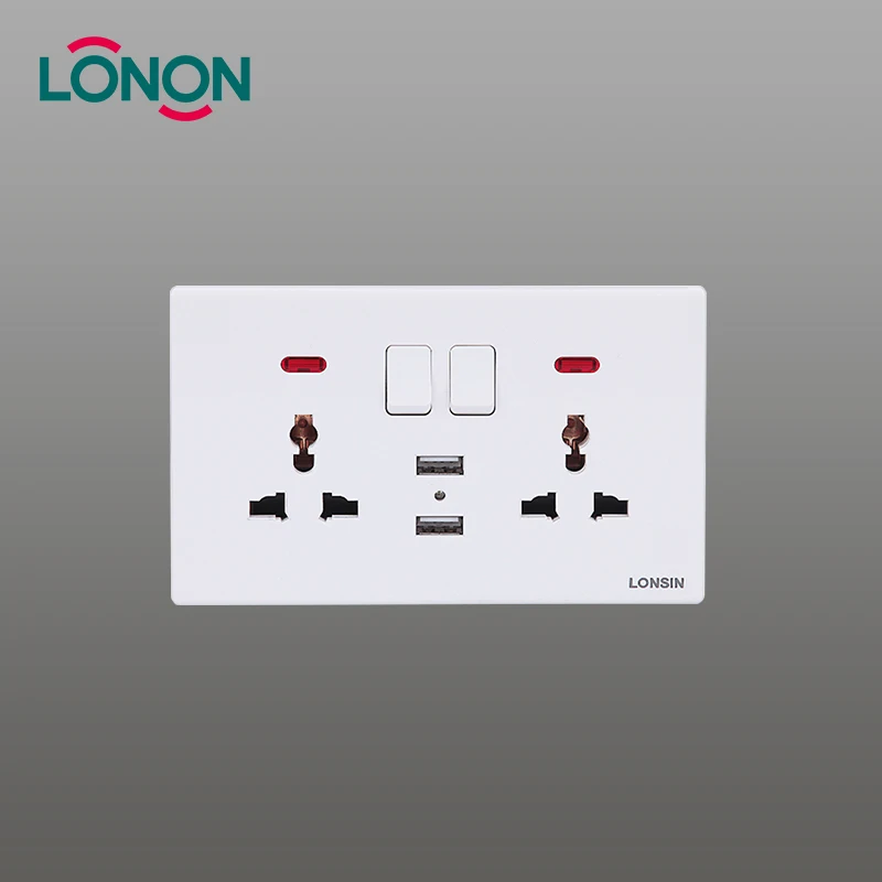 13 amp multi electrical double universal wall switched socket outlet 13a usb charger