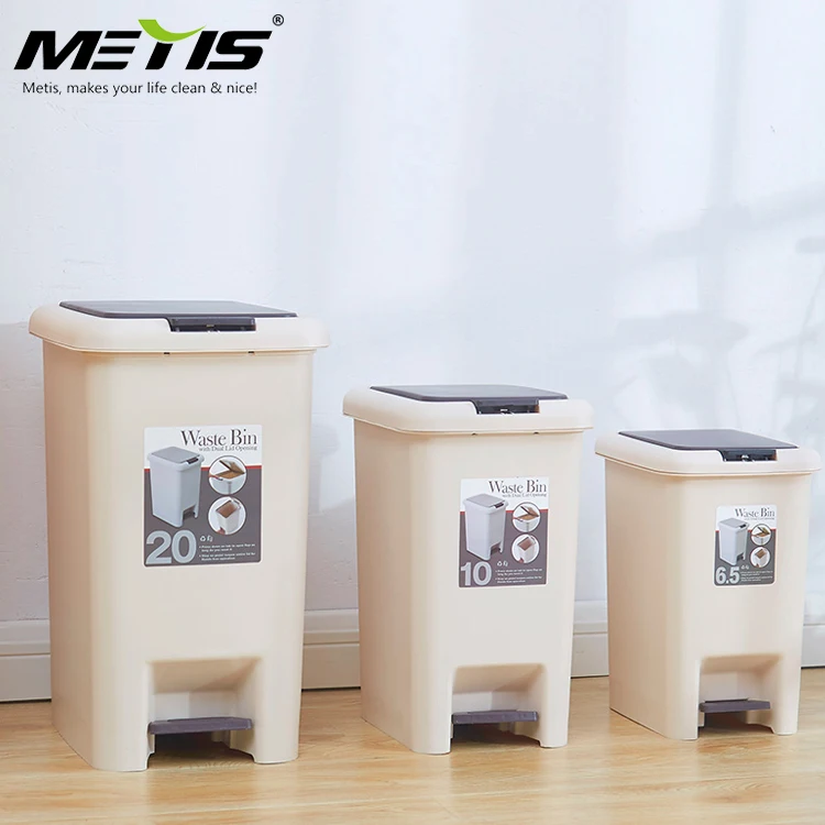 Trash Can Recycle Bin Garbage Can Waste Can Dustbin Rubbish Box With Press Lid And Foot Pedal plastic garbage bin