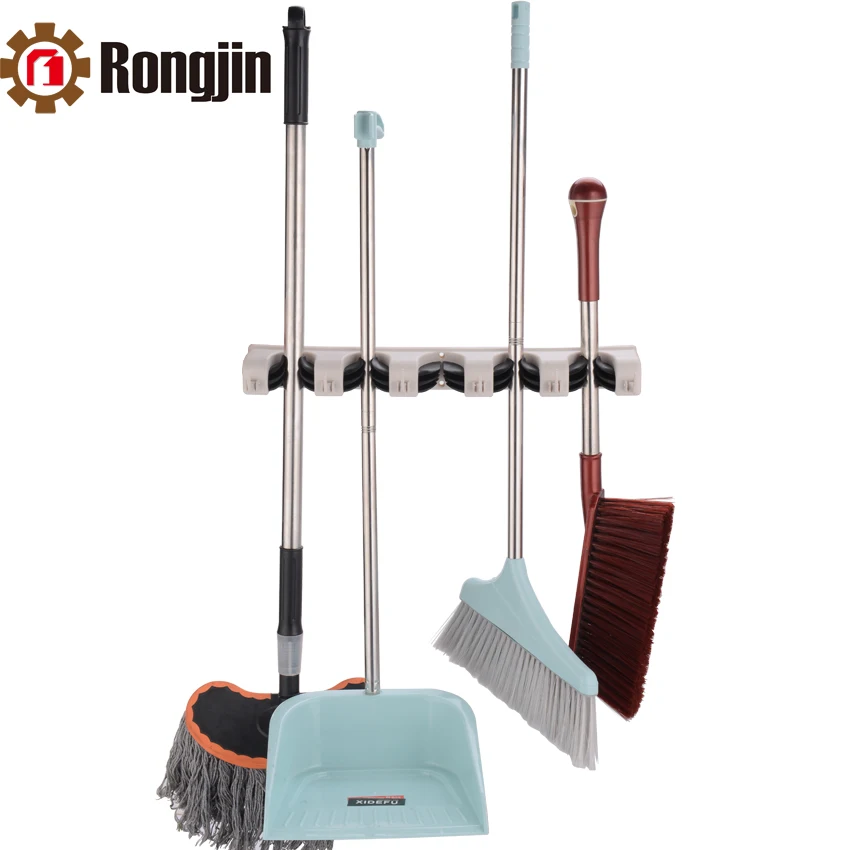 Plastic Mop Broom Cleaning tools Holder Wall Mount