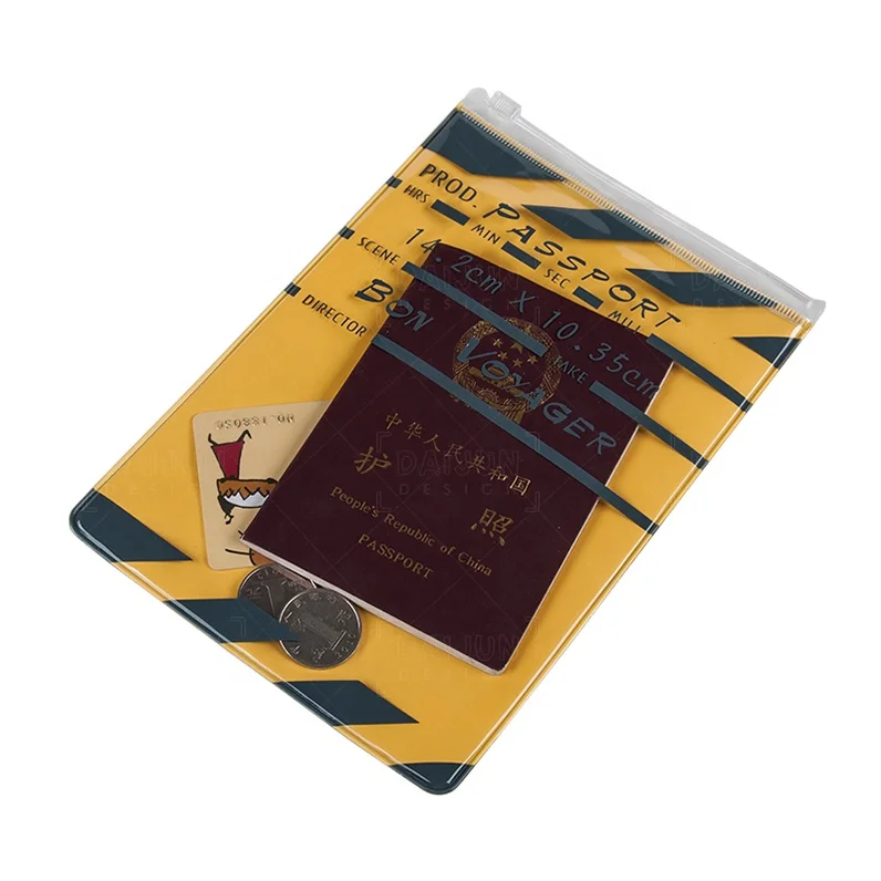 2019 Leather Eco Friendly Passport Holder, Full Color Printing Passport Size Booklet Pvc Passport Cover