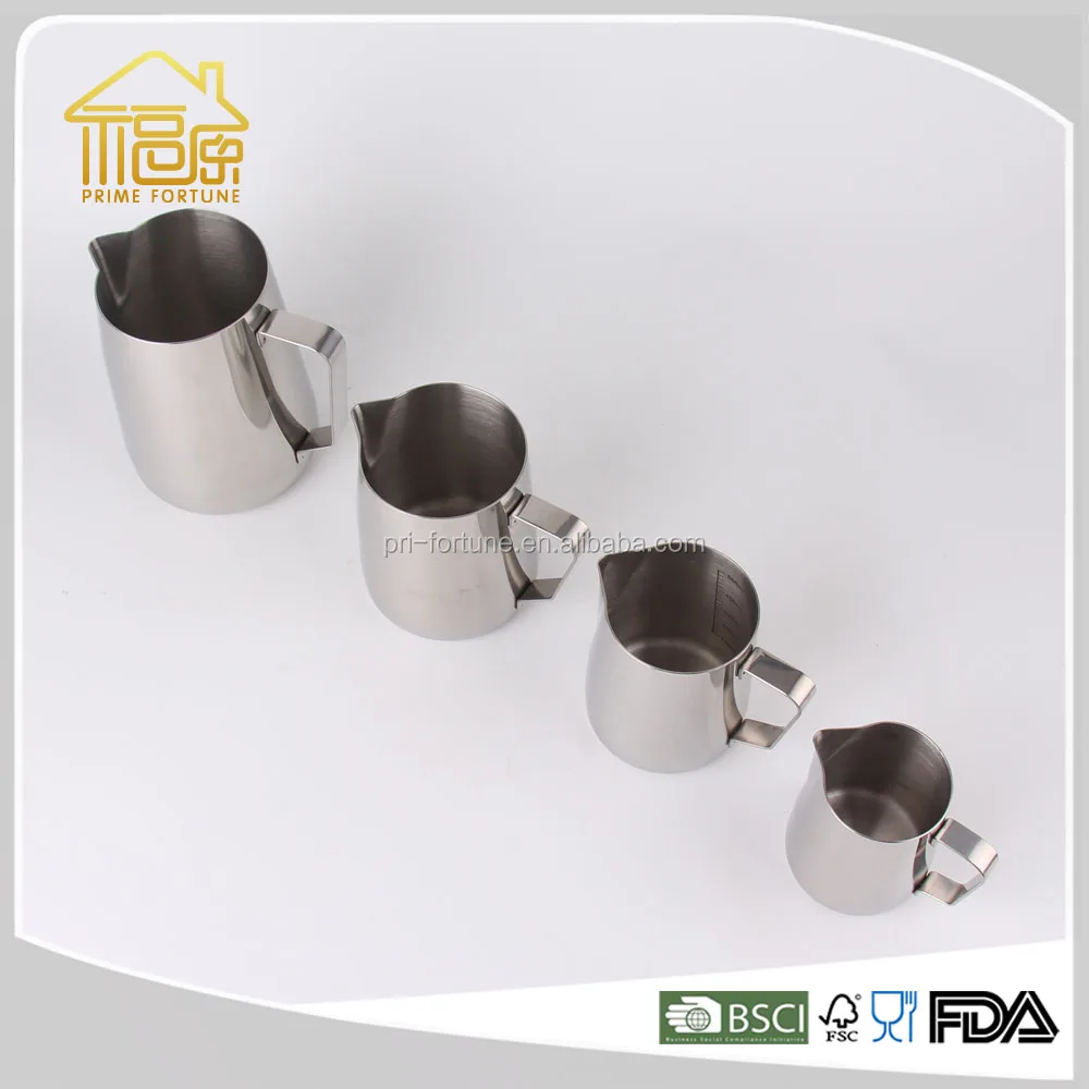 Stainless Steel Milk Pot/Milk Boiling Pot/Milk Coffee Latte Frothing Garland Cup