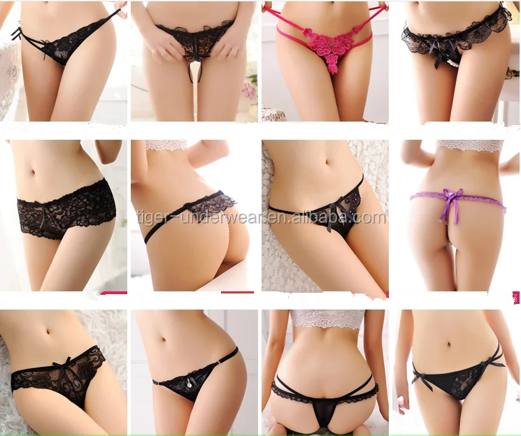 Hot Selling Cotton T-back Women Underwear With Lace