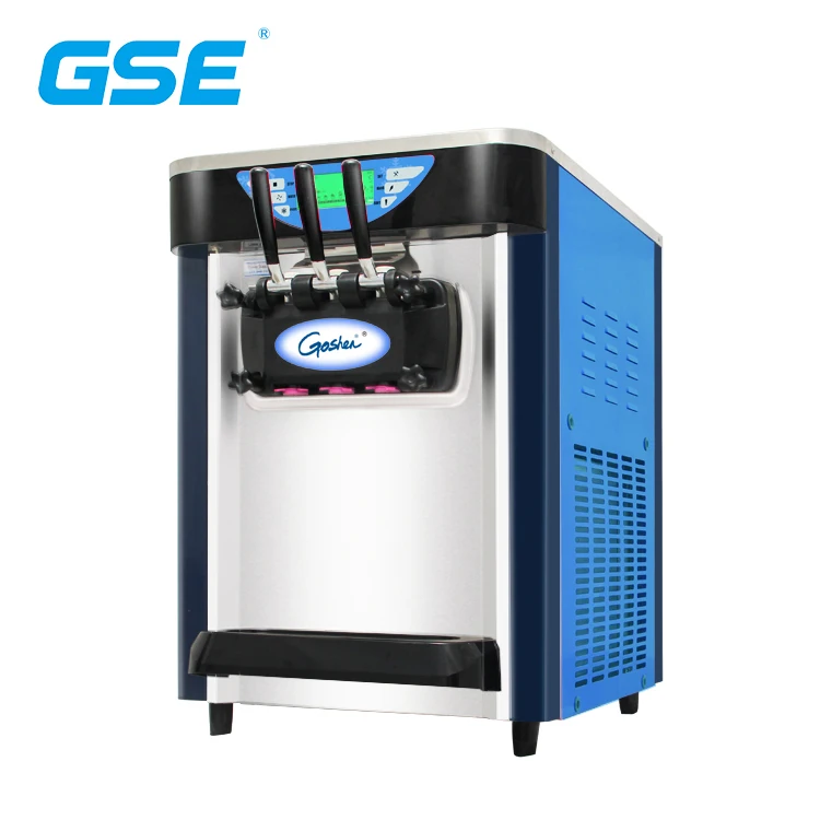 E128 Goshen High quality stainless steel hopper commercial soft cream maker