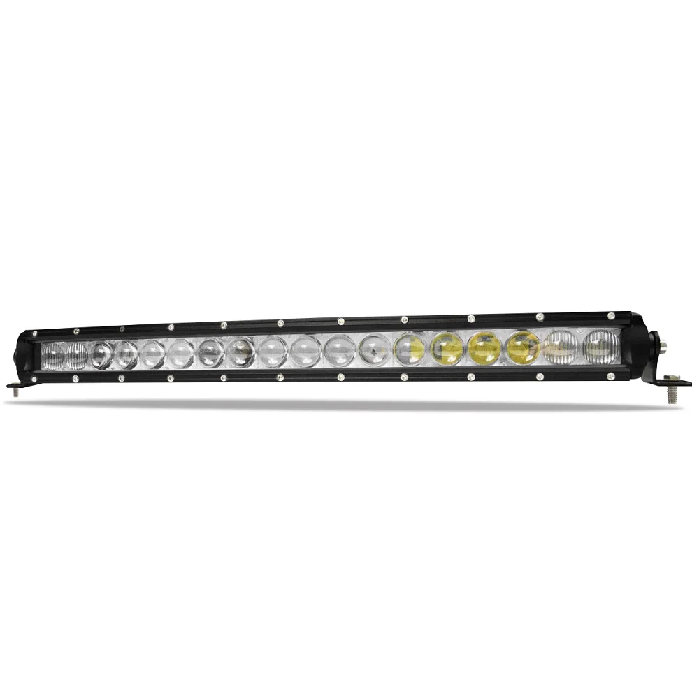 
LG-SC1805 Small Size Slim Bent Single Row 18inch 90W 4D Auto LED Lighting bar LG-SC1805 &nbsp;Modern High Technology Cool Small Size &nbsp;Slim 18'' Bent 90W 4D Optic Auto Single Row LED Bar