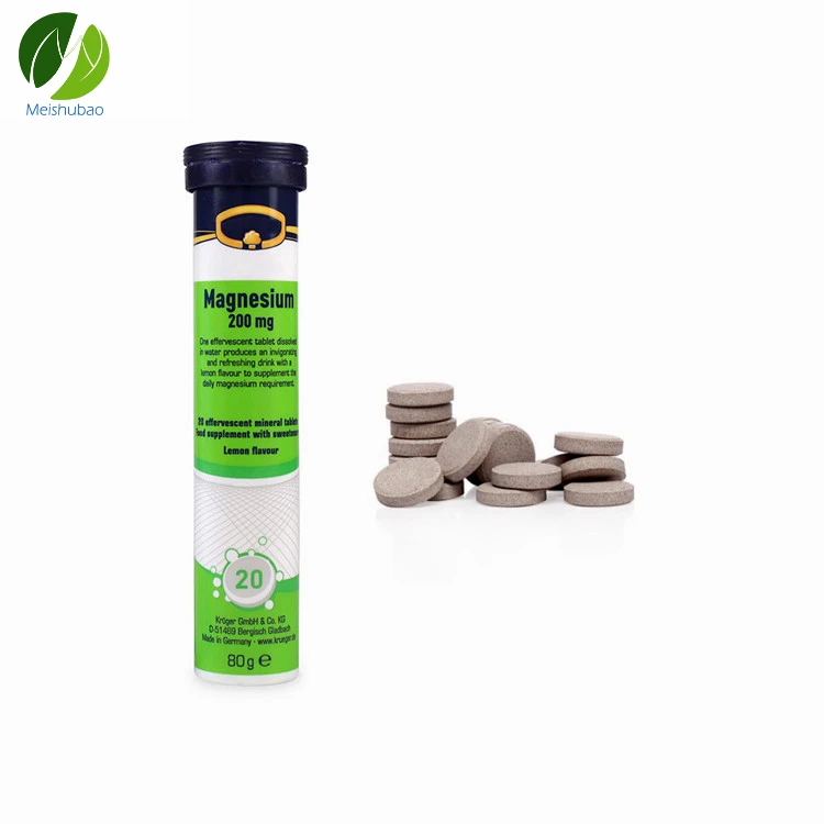 
OEM Magnesium Supplement Effervescent Tablet with Lemon Flavour 