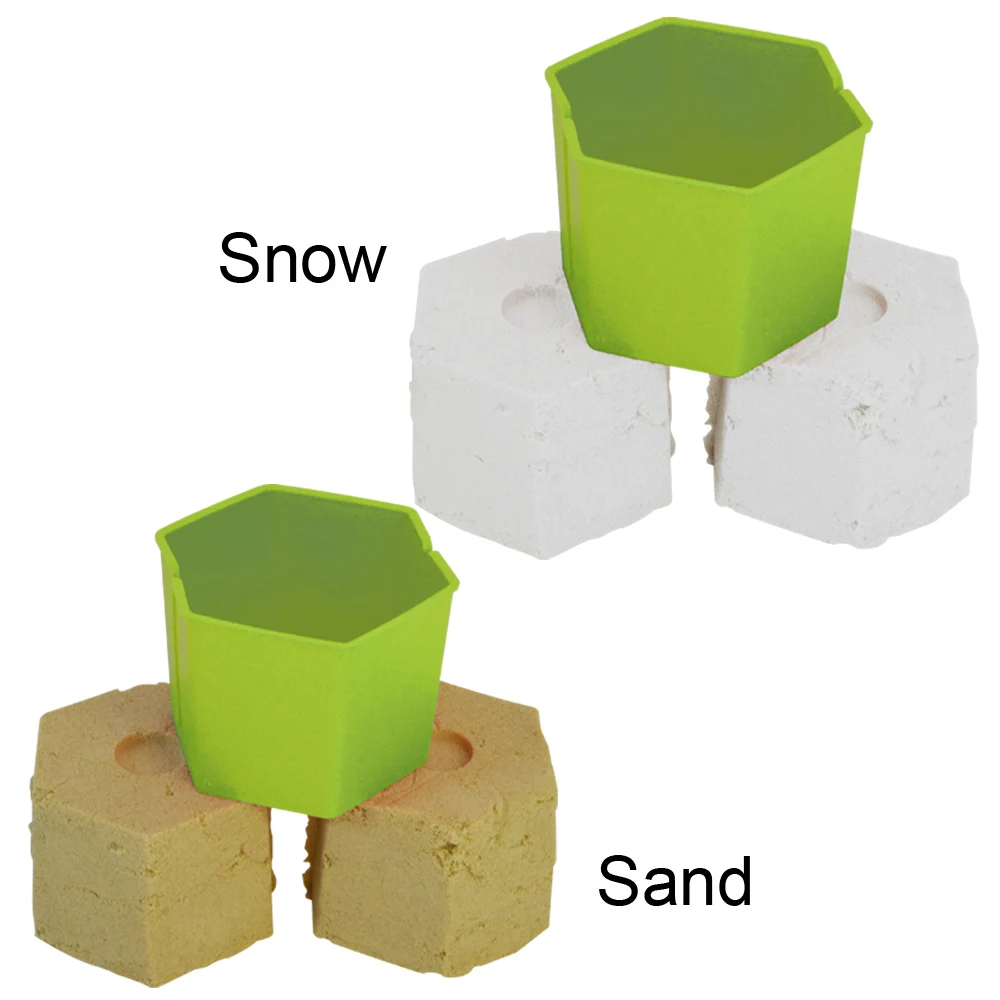 Многофункциональный Снег кирпич чайник ящик для хранения в автомобиле и стол горшок снег и песок блок шаблона